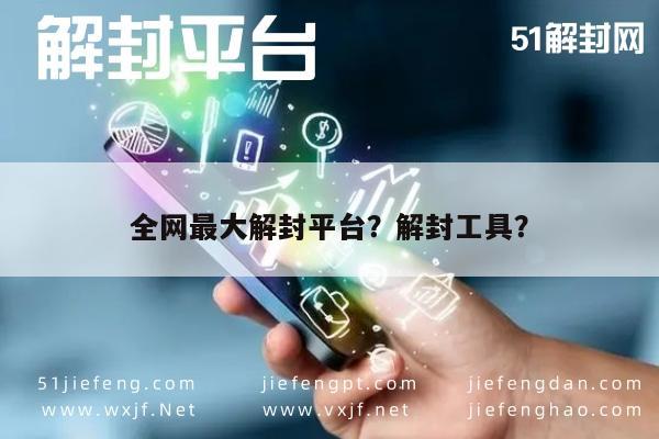 全网最大解封平台？解封工具？(图1)