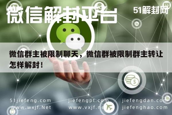 微信群主被限制聊天，微信群被限制群主转让怎样解封！(图1)