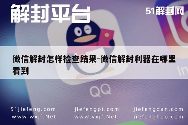 微信解封怎样检查结果-微信解封利器在哪里看到(图1)